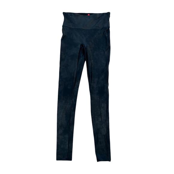 NWOT Spanx Faux Leather Metallic Camo Black Leggings – Sz S/P - Picture 1 of 6